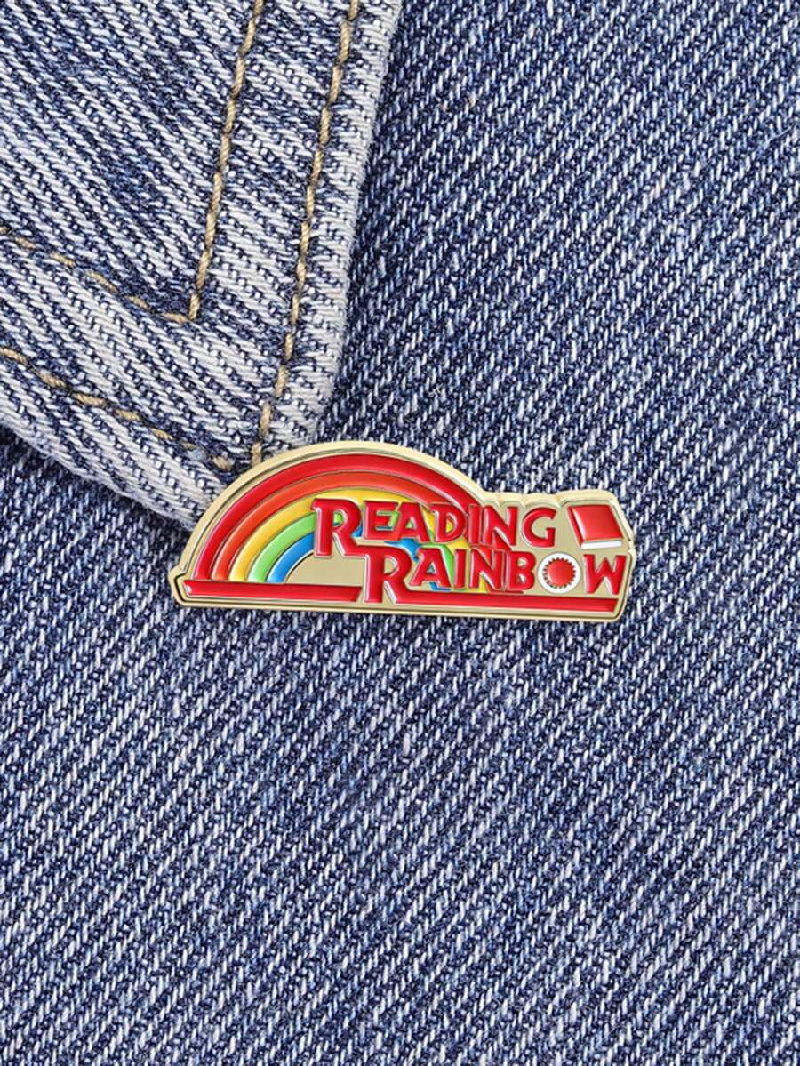 1pc Rainbow Enamel Badge Cartoon Brooch Lapel Pin Backpack Badge Clothing Accessories Fashion Jewelry Gifts - Multicolor - View 1