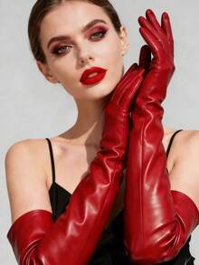 50cm Women's Fashion Multi-Color Warm Long Gloves, Suitable For Brides, Wedding Performances, Cosplay And Other Occasions, Autumn/Winter