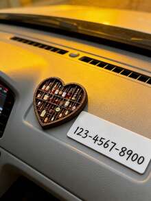 1pc Heart-Shaped Acrylic Fridge Magnet And Bottle Display Rack - Scottish Whisky Themed Liquor Shelf With Bourbon And Scotch Whisky Bottles, Refrigerator Door Decor, Ideal Gift For Home Bar, Whisky Enthusiasts (Fits Most Fridges)