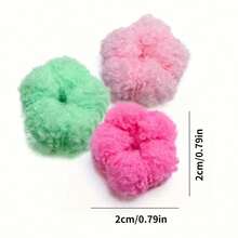 100 قطعة من أربطة الرأس المطاطية الملونة الناعمة للحيوانات الأليفة، مناسبة للكلاب والقطط الصغيرة - أربطة رأس للحيوانات الأليفة قابلة للتمدد فائقة اللين، تصميم مانع للانزلاق للعناية اليومية وإكسسوارات تزيين الحفلات (ألوان حلوى عشوائية)