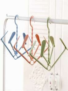 1 pieza Estante portátil para secar zapatos en el balcón con ganchos, multifuncional - Multicolor - Ver 7