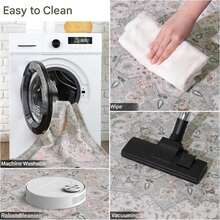 WISH TREE Alfombra moderna de patchwork geométrico, alfombra grande naranja moderna, alfombras decorativas contemporáneas para sala de estar, dormitorio, entrada, comedor, oficina, alfombra lavable. - BOHO Marrón-Gris - Ver 7