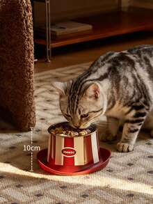 1pc High-Quality Anti-Ant Anti-Spill Pet Bowl, Elevated Design Protects Neck, Suitable For Small Dogs And Cats