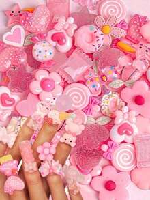 20个卡通混色配件，不褪色，无异味，适用于手工发饰/DIY贴纸/剪贴簿/装饰品/创意手工DIY