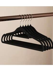 1/5/10/20 Pieces Of Velvet Coat Hangers, Anti-Slip Hangers, With Shoulder Grooves, 36° Rotating Hooks, Heavy Duty Standard Hangers, Suitable For Coats, Shirts, Trousers, Skirts, Suits, To Save Closet Space.