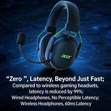 Acer Auriculares con cable para juegos OHW200 con USB 7.1, sonido envolvente virtual, posicionamiento preciso Delta Force, micrófono desmontable para grabación de audio de alta definición, aptos para uso en computadoras y oficinas, excelente relación calidad-precio. - Negro - Ver 4
