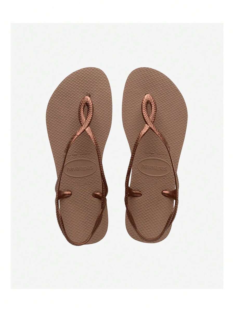 HAVAIANAS 4129697 - Eleganti Infradito Donna 35/36, 37/38, 39/40, 41/42, Colore Granato - Stile Atemporale e Resistente - Realizzate con Tiras in 100% PVC e Suola in 100% Gomma, Offrono Comfort e Durabilità Eccezionali - Ideali per Ogni Stagione, Perfette per il Look Estivo SS25 - Disponibili in Varie Misure per un Fit Perfetto - Aggiungi un Tocco di Colore e Eleganza al Tuo Outfit Casual con Queste Infradito Versatili e Alla Moda, Ottime per Passeggiate in Spiaggia o in Città. - 5282-Rosa d'oro - Visualizzare 1