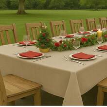 Oxford Slub Tablecloth, 5 Meters, Plain, For Events And Decoration - 榛子 - 查看 2