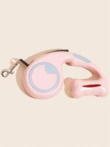 1pc 5m/3 Meters Retractable Dog Leash, One-Button Brake, Auto-Adjustable Length, Built-In Waste Bag Dispenser, Suitable For Medium & Small Dogs Walking - Multicolor - View 15