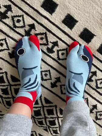 1/2/4 Pairs Couple Personalized Cute Funny Ugly Adorable Toe Separator Socks