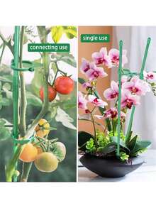 Bộ 5/10/20 que đỡ cây, que đỡ cây màu xanh lá cây, thích hợp cho cây trồng trong nhà và ngoài trời, dùng cho cà chua trồng trong chậu, mẫu đơn, ly, hoa hồng và các loại hoa và rau khác. Thích hợp cho vườn ngoài trời, cây trồng trong chậu, bình hoa, trang trí ngày lễ. (Lưu ý: Kiểu dáng ngẫu nhiên và không ảnh hưởng đến hiệu quả sử dụng) - màu xanh lá - Xem 9