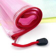 Extra Large Grid Waterproof Zipper File Bag - A3/A4/A5/A6 Transparent Student And Professional File Organizer, Perfect For Storing Paper And Materials. - Multicolor - View 6