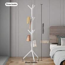 1pc Freestanding Clothes Hanger Rack, Bedroom Garment Organizer Storage Rack - Multicolor - View 4