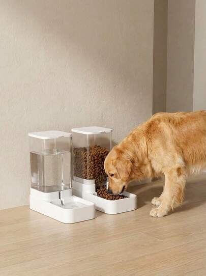 PETSIN 1 Pc Pet Large Capacity Feeder + 1 Pc Pet Waterer