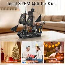 Sosuy Black Pearl Pirate Ship Building Blocks Sets Three-Masted Boat Set STEM Toys For Boys 8+ Caribbean Pirate  Display Models Birthday For Boys Girls Teens Adults 932 PCSMaterial Safety And Rich Functionality - PearlPirateShip - View 7