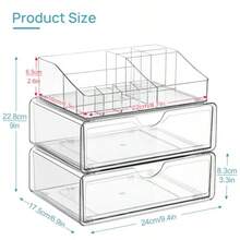 Cosmetic Storage Box - Transparent4pack - View 3