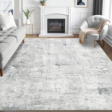 Grey Washable Rugs Living Room Area Rugs Grey Modern Abstract Rugs Large Non Slip Carpet Short Pile Rugs For Bedroom Dining Room Kitchen Soft Faux Wool Rugs (80x150cm,120x170cm,200x300cm) - Grey - View 13