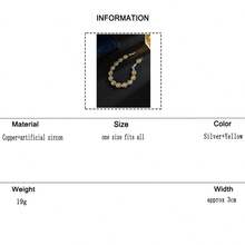 KMT 1 pieza Pulsera ovalada elegante con incrustaciones de cobre y circonita cúbica, estilo de lujo para fiestas y ocasiones - estilo ovalado - Ver 14