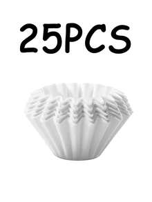 100pcs/75pcs/50pcs/25pcs/1pc Hand Drip Coffee Filters, Effectively Filters Fine Coffee Grounds For A Rich, Smooth Coffee Experience. Cleverly Designed For Easy Cleanup After Brewing, Simplifying The Coffee Making Process And Keeping Your Coffee Station Tidy. Suitable For Home, Office, Or Travel Use With Coffee Drippers. - Multicolor - View 15
