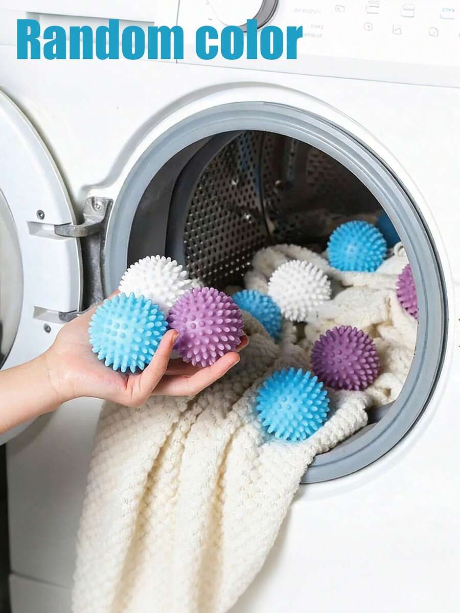 Reusable Laundry Balls | Effectively Removes Hair, Softens Fabrics, Prevents Tangling, Reduces Wrinkles, No Electricity Needed | Extra Large Tumble Dryer Balls, Durable Plastic Material, Suitable For Washing Machines - Multicolor - View 1
