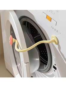 1pc Magnetic Flower Shaped Laundry Dryer Vent Clip, Detachable Magnetic Support Bracket With Adjustable Arm For Washing Machine, Can Be Used As Door Stop, Decoration, Door Holder, Home Accessory, Washer Accessory