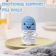 This Handcrafted Pill-Shaped Crochet Item Symbolizes Deep Gratitude Towards Nurses, Doctors, Pharmacists, And All Healthcare Workers. The Design Represents Passion, Dedication, And Appreciation, Making It An Ideal Gift To Commemorate Their Hard Work. - Multicolor - View 5