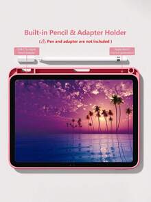 Watermelon Pink Protective Case With Pencil Slot, Tri-Fold Stand, Auto Wake/Sleep Function For IPad (A16) 11th Gen 11-Inch (2025) And IPad 10th Gen 10.9-Inch (2022)