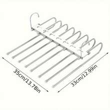 Multi-Tiered Pants Hanger, Anti-Slip Leg Racks, Saves Space For Wardrobes, Closets, And Bedrooms, Facilitates Storage And Organization, Suitable For Hanging Pants, Jeans, And Scarves - Multicolor - View 1
