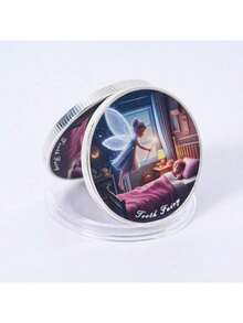 1 szt. Złota/srebrna moneta kolekcjonerska z motywem Wróżki Zębuszki, nagroda, metalowa pamiątkowa moneta, zabawka, pamiątkowa moneta z motylem, pamiątkowa moneta z przebudzeniem, pamiątkowa moneta z transformacją, szczęśliwa moneta (dostępne różne style) - Wielokolorowe - Zobacz 15