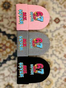 1双Mason 67趣味棒球袜，柔软透气针织帽，男女通用保暖帽，适合通勤、户外活动、露营、钓鱼、徒步旅行等秋冬季度假穿搭 - 彩色 - 查看 3