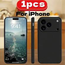 1个黑色硅胶手机壳，采用优质硅胶材料制成，提供全方位保护，适用于 17、17 Air、17 Pro、17 Pro Max、13、11、16 Pro Max、15、14 Plus、12 Mini、XS Max、7、8 Plus/Galaxy S21/Galaxy S22/Galaxy S23/待定型号，防摔保护壳。 - 黑色 - 查看 1