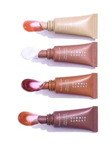 4-Piece Lip Balm Set - 4-In-1 - Moisturizing And Glossy - Mini Unisex Lip Balm Set - 4 Lip Balms (Style A And Style B Shipped Randomly) - 彩色 - 查看 2