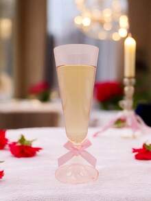 5.5 Oz Reusable Plastic Champagne Flutes, Modern And Elegant, Suitable For Weddings, Parties, Birthdays, New Year