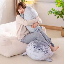 1pc Realistic Plush Seal Stuffed Animal Doll, Soft Cuddly Doll, Children's Comfort Companion Pillow, Therapeutic Stress Relief Doll, Aquarium Souvenir, Birthday/Christmas/Valentine's Day Gift - Multicolor - View 11
