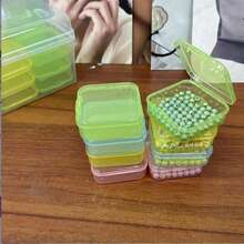 32件套塑料收纳盒套装 - 珠子收纳盒，多功能整理盒，适用于DIY手工、珠子、珠宝和美甲用品 - 便携式隔层盒，带可调节隔板，可收纳各种容器、配件，家居收纳