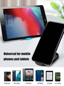 1pc Portable Foldable Desk Phone/Tablet Holder, Creative Bedside Phone Stand, Fashionable Compact Design, Convenient Hands-Free Viewing, Multi-Purpose Phone Holder, Small Gift - Multicolor - View 7