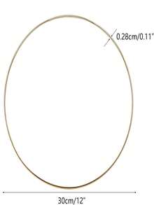 4-12 Inch Large Metal Flower Wreath Rings, Suitable For Crafting, Weaving Wreaths, Gold Circular Rings, DIY Wedding Decor, Dream Catchers - Multicolor - View 10