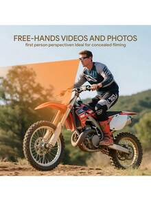 1080P HD Video Camera With Glasses, Digital Video Recorder Camera,Wide-Angle Lens Of 65 °, Eye Protection DV Bicycle Sports Cycling Camera, Outdoor Sports Glasses, Portable Camera With 32GB Memory Card