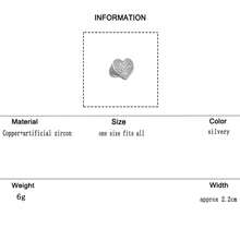 1pc Women's Adjustable Copper Ring With Micro-Inlaid Cubic Zirconia, Luxurious Heart-Shaped Design, Suitable For Parties, Banquets And Daily Wear - Heart-shaped Diamond-filled Model - View 12