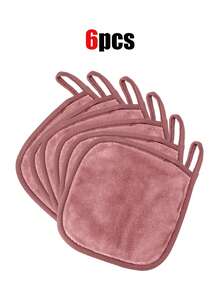 12pcs Reusable Makeup Remover Pads With Edging Design, Slouchy Washable Makeup Removal Wipes, 6/3/1 Pcs - Multicolor - View 7