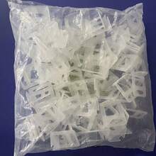 100pcs/Pack Tile Leveling System, White Base, 1.5cm/0.591in, 2cm/0.787in, 2.5cm/0.984in Spacer, 7.5cm/2.95in Red Plastic Clips, Made Of New PP Material, Tile Leveling Spacers - White 2.0cm - View 10