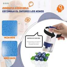 Microscopio para Niños, 80X-160X Portatil Microscopio de Bolsillo con 2 Diapositivas, Fácil de Usar, Mini Microscopio de Laboratorio para Niños y Adultos (Azul),36727949 - Púrpura polvoriento - Ver 2