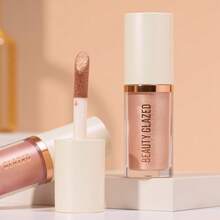 beauty glazed Highlighter Cair, Menciptakan Kilau Alami, Untuk Wajah & Tubuh, Tahan Air & Melembapkan, Kilau Tahan Lama, Formula Peningkat Kontur, Dilengkapi dengan Aplikator Spons Makeup, Mudah Digunakan. - #01 - View 7