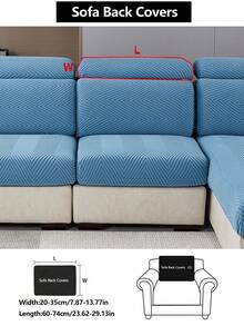 1件装弹力加厚舒适羊羔绒沙发套，防滑全覆盖沙发座套，四季皆宜，加厚面料沙发套，可机洗，防尘，宠物友好，装饰性沙发毯，可调节尺寸，适用于转角沙发，也适用于卧室、办公室、客厅组合式沙发和L型沙发，1/2/3/4人座。 - 藍色 - 查看 16