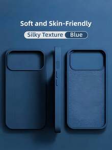 Ốp điện thoại silicon cao cấp tương thích với iPhone 17/16/15 Pro/14 Plus/13/12/11/17 Pro Max/Air, thiết kế chống trượt và chống sốc, mỏng nhẹ và mịn màng, chất liệu thân thiện với da, thời trang và tối giản. - Hồng - Xem 5