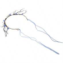 Diadema Astas de Flores y Frutos de Simulacin para Disfraz de Reno Tocado de Rama Natural para Cosplay y Fiestas Otoales Accesorio Ligero y Cmodo para Mujer y Nias - inicial - Ver 1