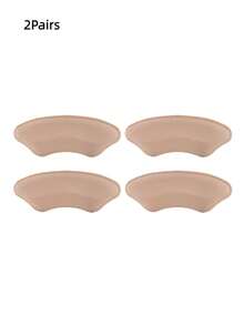 4/2/1 Pairs Plain Color Heel Grips, Wear-Resistant Cushion Heel Protectors, Adhesive Shoe Pads, Modern Non-Woven Fabric Anti-Slip Heel Liners, Suitable For Everyday Use - Multicolor - View 14