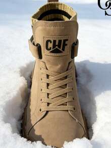 OECE Botas, nuevo estilo británico de moda y cómodo para el otoño e invierno de 2026, botas casuales,Botas cortas de cuero impermeables para montañismo al aire libre 9219 - Camel - Ver 2