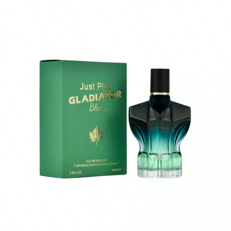 Perfume para Hombre 100ml EDP Diseño Torso Verde Aroma Tropical Coco y Maderas