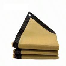 1 st högdensitetspolyeten UV-resistent kaffebrunt solskyddstyg, utomhusskyddsnät - Brun - Visa 3